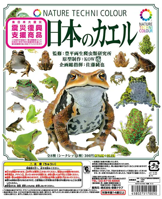リアルなカエルガチャ ネイチャーテクニカラー 日本のカエル